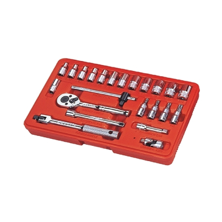 JTC [JTC] 소켓 렌치 세트 JTC-H223S (1/4인치, 인치, 23PCS/SET)