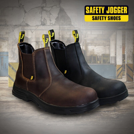 [세이프티조거] 세이프티조거 잭맨 안전화 (260mm, 다크브라운, 첼시부츠)