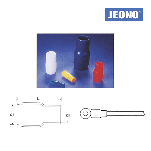[대일CST] 터미널 캡 JOPC-1.5 (W1.5mm2, 화이트/1000개, 온도캡/단자튜브)
