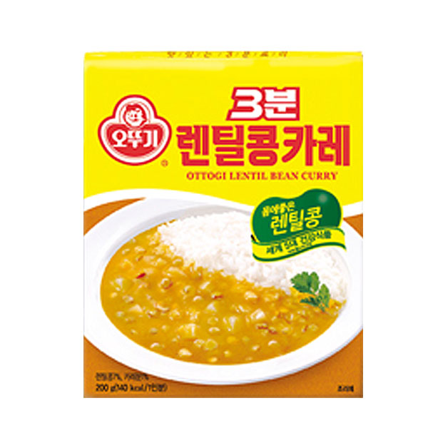 [오뚜기] 3분 렌틸콩카레 200g x 6개